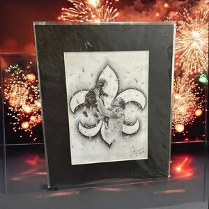 Jon Guillaume Signed Print New Orleans Saints “Champions” Drew Brees Holding Up